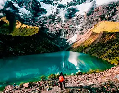 visitando la laguna humantay